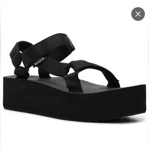 Teva Black Universal Flatform Sandal